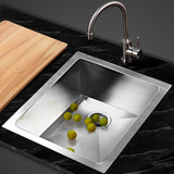 Cefito Stainless Steel Kitchen Sink 390X450MM Under/Topmount Sinks Laundry Bowl Silver