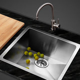 Cefito Stainless Steel Kitchen Sink 440X440MM Under/Topmount Sinks Laundry Bowl Silver