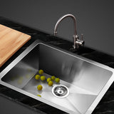 Cefito Stainless Steel Kitchen Sink 510X450MM Under/Topmount Sinks Laundry Bowl Silver