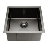 Cefito Stainless Steel Kitchen Sink 440X440MM Under/Topmount Sinks Laundry Bowl Black