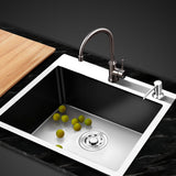 Cefito Stainless Steel Kitchen Sink 550X450MM Under/Topmount Sinks Laundry Bowl Silver