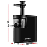 Devanti Cold Press Slow Juicer Black