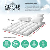 Giselle DOUBLE Mattress Topper Duck Feather Down 1000GSM Pillowtop Topper