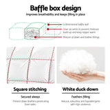 Giselle DOUBLE Mattress Topper Duck Feather Down 1000GSM Pillowtop Topper