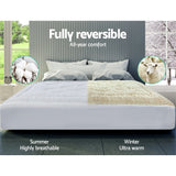 Giselle QUEEN Wool Underlay Mattress Topper Underblanket Cotton