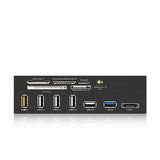 ICY BOX Standard 5.25" drive bay USB 3.0 multi card reader with an eSATA port and a USB charging port (IB-867)