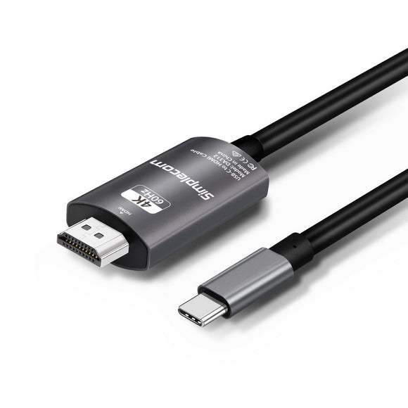 Simplecom DA312 USB 3.1 Type C to HDMI Cable 2M 4K@60Hz Aluminium HDCP