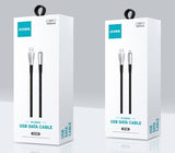 KIVEE CB103 Lightning Charging cable 1M Black/Silver