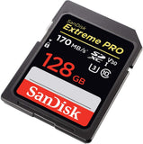 SANDISK SDSDXXY-128G-GNCIN SDXC Extreme Pro V30 4K/UHD UHS-I/U3 170MB