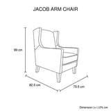 Jacob Arm Chair Beige Colour