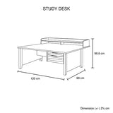 Cielo Study Desk Oak