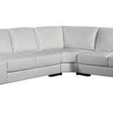 Diva Sofa U Shape Large Size White Colour Bonded Leather