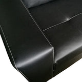 Nikki Sofa Black Colour 3 Seater PU Leather