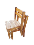 2 x Acacia Stacking Chair