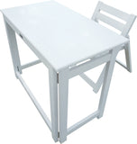French White Foldable Teen Desk Set