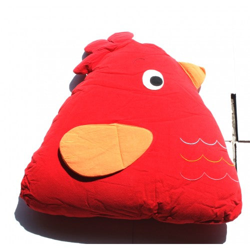 Chick Cuddling Cushion(15x18x35 Cm) Red