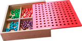 Froebel Gifts J2- Pegs And Lacing Box