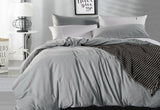 King Size Pewter Vintage Washed Cotton Quilt Cover Set(3PCS)