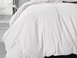 Super King Size White Vintage Washed Cotton Quilt Cover Set(3PCS)