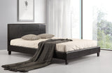 Double PU Leather Bed Frame Black