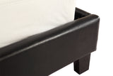 King PU Leather Bed Frame Black