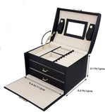 Jewellery Storage Box Girls Rings Necklaces Display Organiser Storage Case