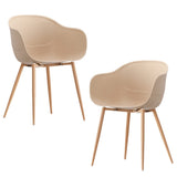 Jayden Natural Charming Beetle Dining Chair Set of 2