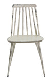 Aluminium Dinning Chair Retro White Set of 2