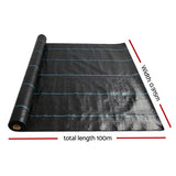 Instahut Weed Control Mat Black