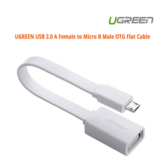 UGREEN Micro USB OTG flat cable white color (10395)