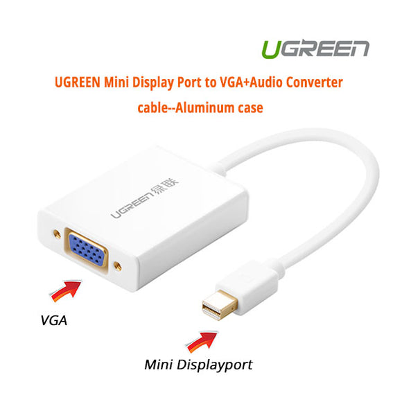 UGREEN Mini Display Port to VGA+Audio Converter cable (10437)