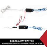 BREAK AWAY SYSTEM WITH BATTERY & SWITCH TRAILER FLOAT BOAT ELECTRIC BRAKEAWAY