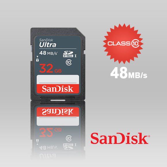 SANDISK 32GB SDHC CLASS 10 ULTRA 48MB/s  SDSDUNB-032G