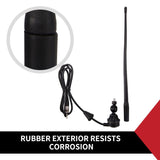 CAR ANTENNA AM/FM RADIO BLACK RUBBER DUCK WITH CABLE Suits 4x4 TRUCK CARAVAN
