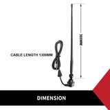 CAR ANTENNA AM/FM RADIO BLACK RUBBER DUCK WITH CABLE Suits 4x4 TRUCK CARAVAN