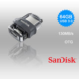SANDISK OTG ULTRA DUAL USB DRIVE 3.0 FOR ANDRIOD PHONES 64GB 150MB/S  SDDD3-64G