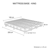 Mattress Base King Size Charcoal