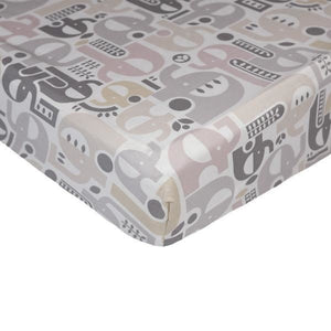 Naturi Elephant Cot Fitted Sheet by Lolli Living
