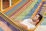 King Size Outdoor Cotton Hammock in Confeti