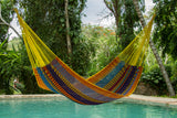 King Size Outdoor Cotton Hammock in Confeti