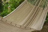 Queen Size Outdoor Cotton Hammock in Cream