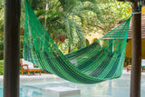 King Size Outdoor Cotton Mexican Hammock in Jardin