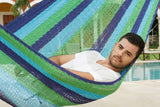 King Size Outdoor Cotton Hammock in Oceanica