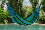 King Size Outdoor Cotton Hammock in Oceanica
