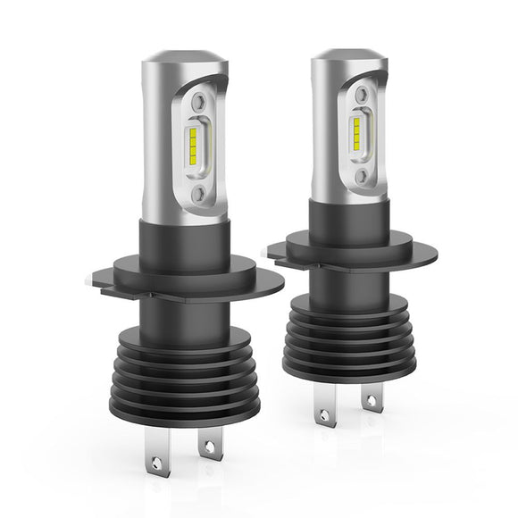 Pair LED Headlight Kit Driving Lamp H7 High Low Beam Globe bulbs upgrade deisgn