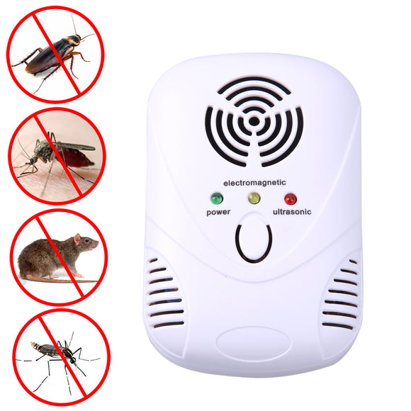 Ultrasonic Mosquito Killer Electronic Mosquito Repeller Mouse Cockroach Trap Insect Rats Pest Control US/EU Plug