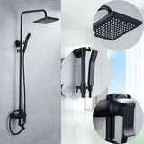 Luxury mixer with black set Bathroom shower Bathtub faucet Sets T200612