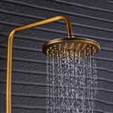 Antique Brass Shower Faucets Set 8&#039;&#039; Rainfall Round Shower Head Brass Handshower Single Handle Mixer Tap Bath Shower Faucet