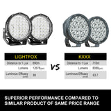 LIGHTFOX 7Inch Led Spot Driving Light Pair Spotlight Lamp Off Road 4WD