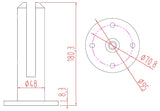 Frameless Pool Glass Fencing Clamps Spigots